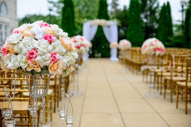 Forest Wedding Ceremony Aisle